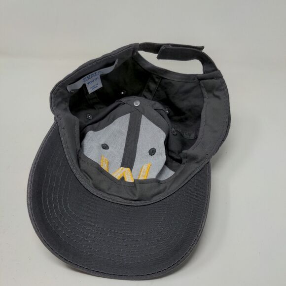 Port & Company Boy's Strapback Hat Gray Youth Embroidered W Logo - Picture 8 of 11